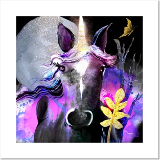 Mystical Black Stallion Posters and Art